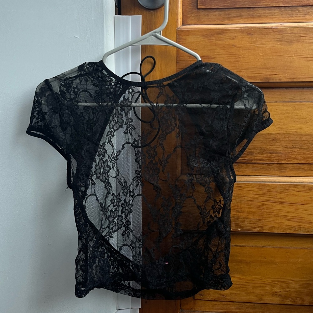 Edikted Black Lace Backless Going Out Top!! NEVER WORN